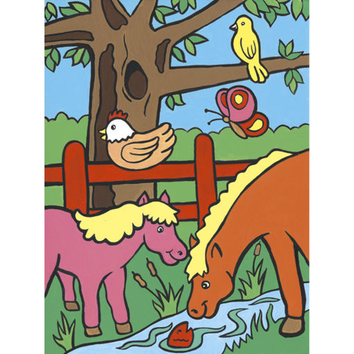 Picture of FARM ANIMALS PAINTING BY NUMBER